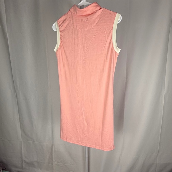 Head Golf Women's Classic Sleeveless Polo Dress, Orange/Cream, Size S NWT - Picture 4 of 10